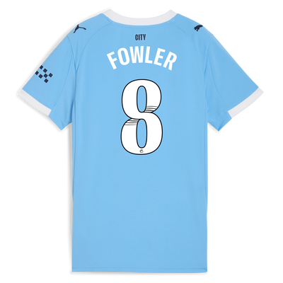 Women's Manchester City Home Jersey 2025/26 With FOWLER 8 Printing