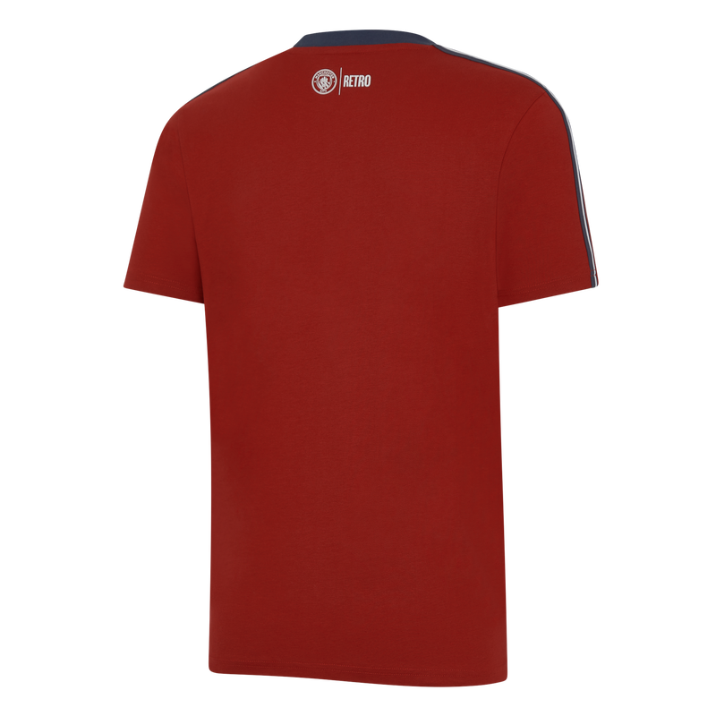 MCFC FW MENS RETRO TAPING TEE - burgundy