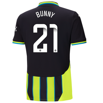 Manchester City Away Jersey 2024/25 With BUNNY 21 Printing