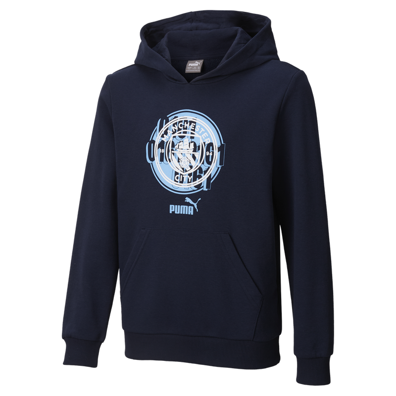 MCFC LW KIDS FTBLCULTURE HOODIE - navy