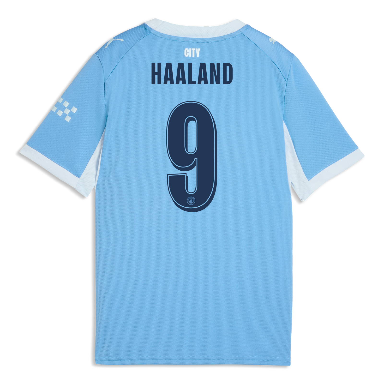 Kids' Manchester City Home Jersey 2026/27 With HAALAND 9 Printing