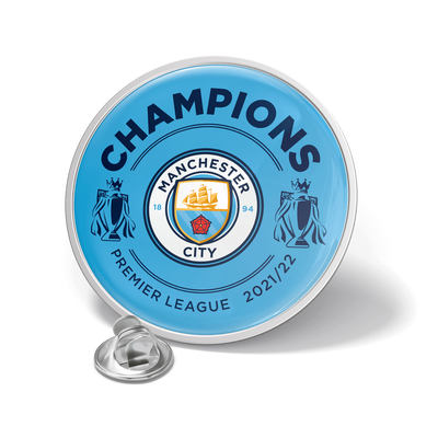Manchester City Champions Circle Pin Badge