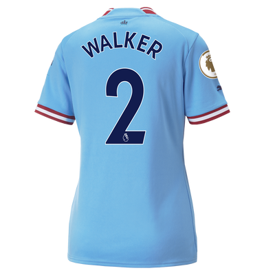 Women's Manchester City Home Jersey 2022/23 with WALKER 2 printing