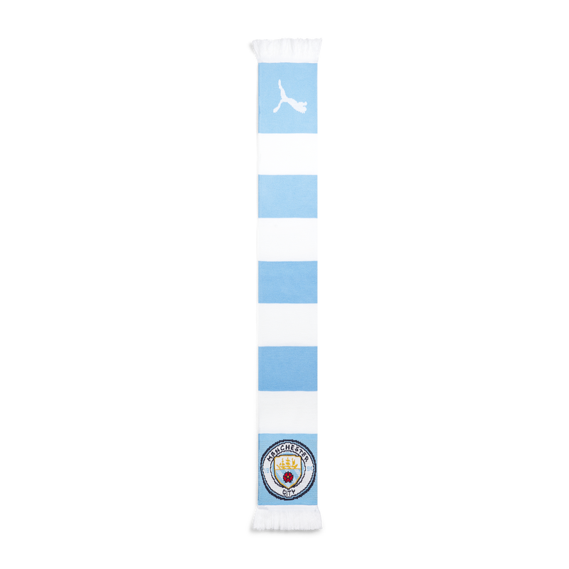 MCFC KIDS CITY CREST BAR SCARF - SKY BLUE
