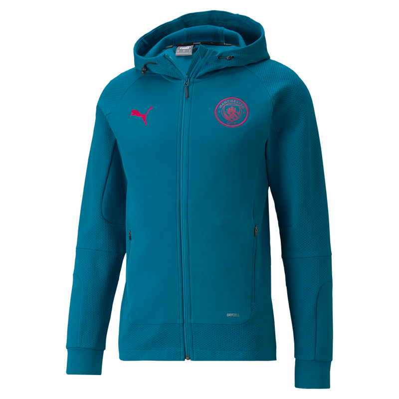 MCFC LW MENS CASUALS HOODED JACKET - turquoise