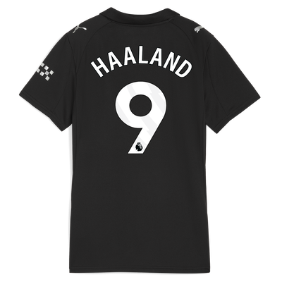 Women's Manchester City Away Jersey 2025/26 With HAALAND 9 Printing