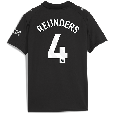 Manchester City Uitshirt 2025/26 voor kinderen Met REIJNDERS 4 Bedrukking
