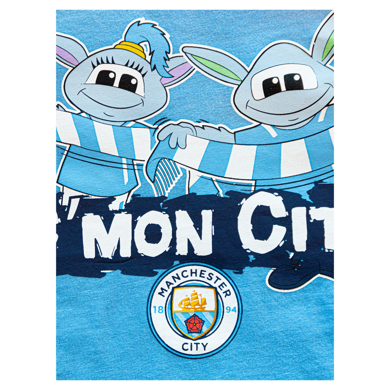 MCFC FW YOUTH MASCOT TSHIRT - light blue