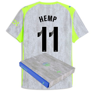 Manchester City Third Authentic Jersey 2025/26 With HEMP 11 Printing in Gift Box
