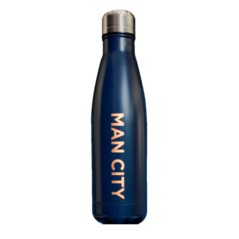MCFC FW PL CHAMPIONS THERMAL BOTTLE - navy