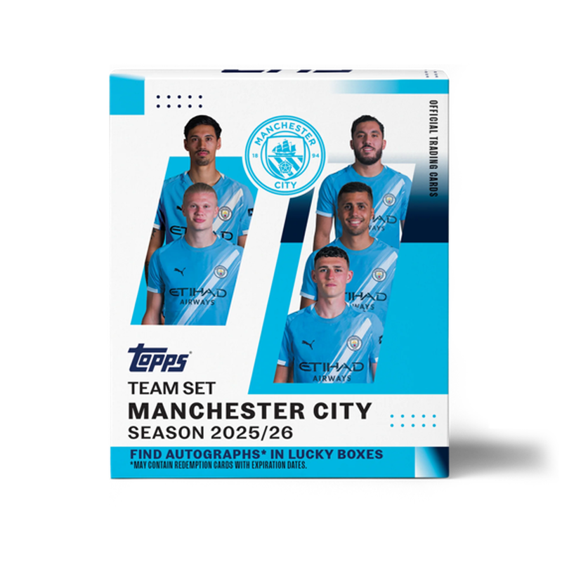 MCFC TOPPS 25/26 TEAM SET - blue