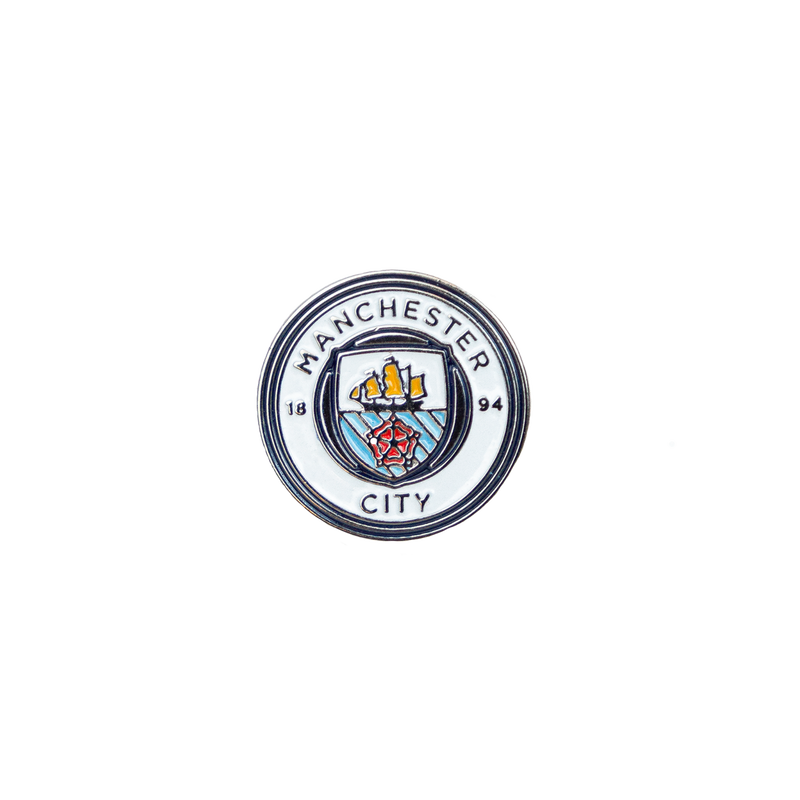 MCFC FW CREST PIN BADGE - silver