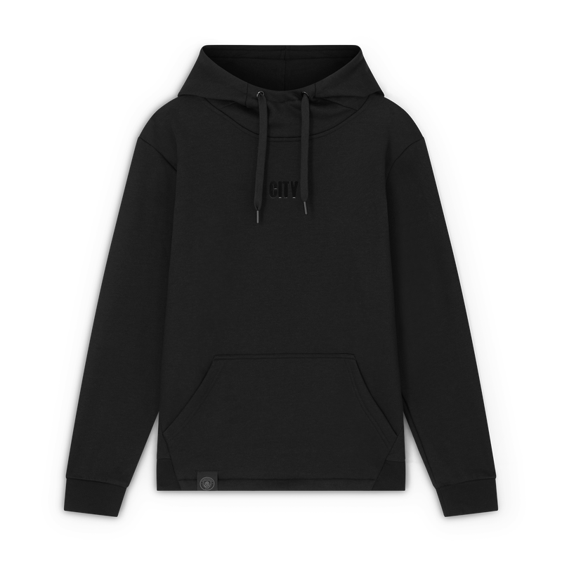 MCFC FW MENS CITY BLACKOUT HOODIE - Black