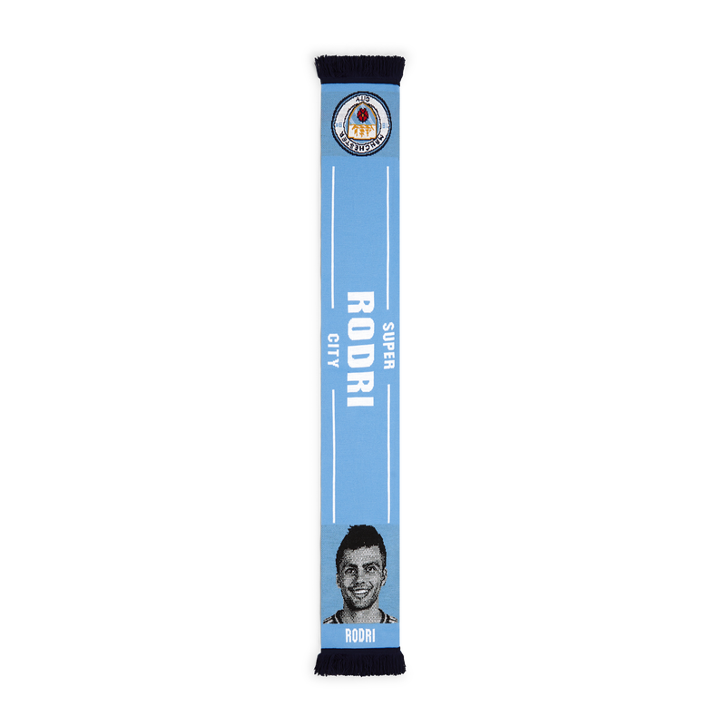 MCFC FW RODRI FACE SCARF - light blue