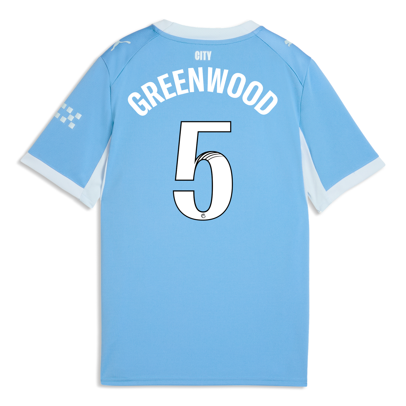 Kids' Manchester City Home Jersey 2026/27 With GREENWOOD 5
