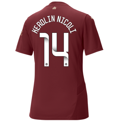 Women's Manchester City Third Jersey 2024/25 With KEROLIN NICOLI 14 printing