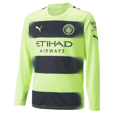 Manchester City 3. Trikot für Kinder 2022/23 langarm