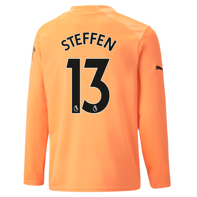 Manchester City Maglia Portiere Bambino manica lunga 2022/23 con stampa STEFFEN 13