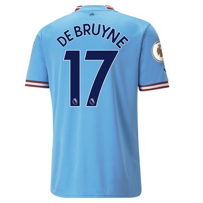 Manchester City Home Jersey 22/23 with DE BRUYNE 17 printing