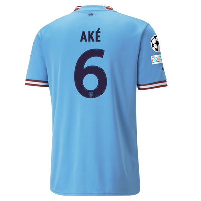 Manchester City Home Jersey 22/23 with AKÉ 6 printing