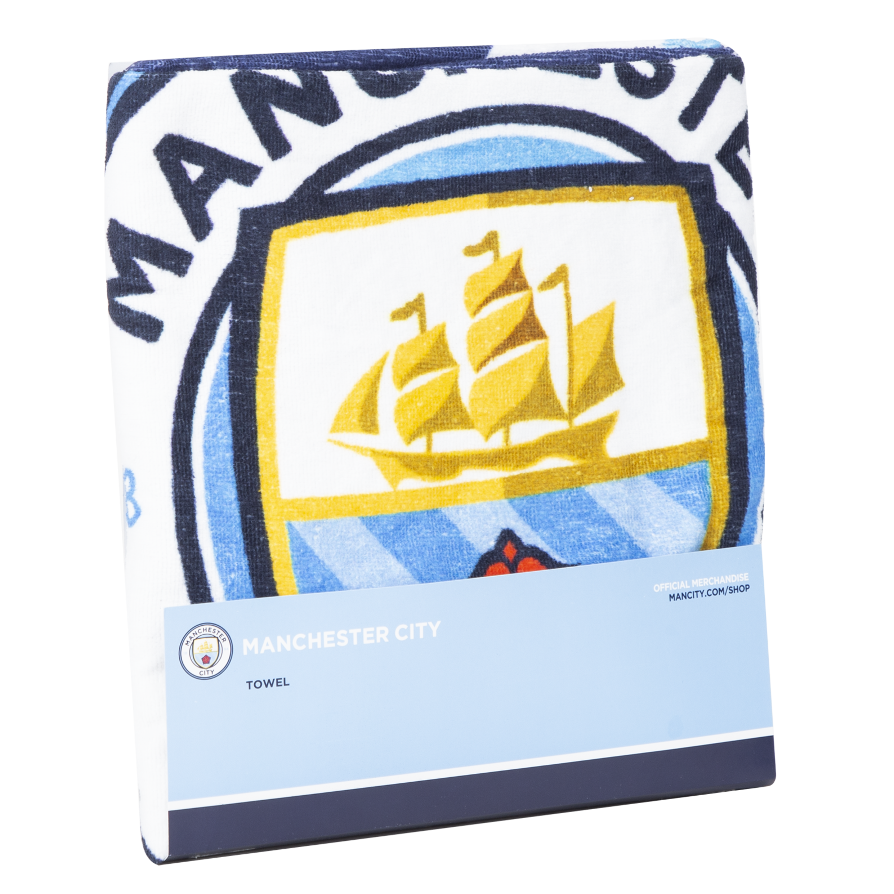 Manchester City Badetuch/Duschtuch (140x70 Cm) – 100% Baumwolle, Offizielles Lizenzprodukt