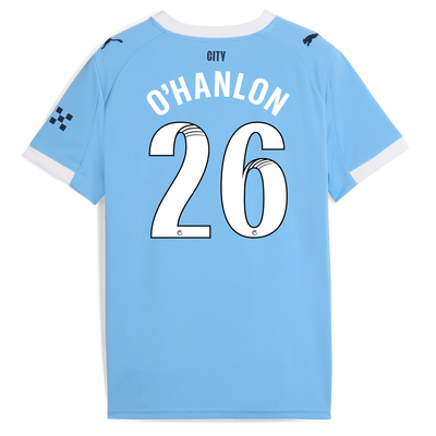 Kids' Manchester City Home Jersey 2025/26 With O'HANLON 26 Printing