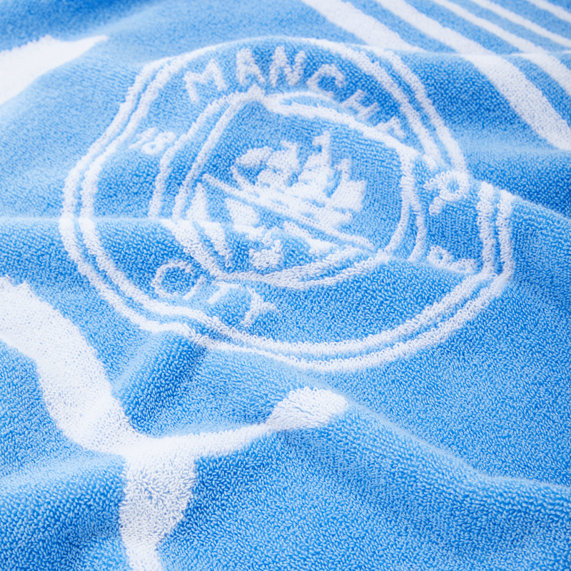 MCFC LW PUMA X CITY TOWEL LARGE - team light blue