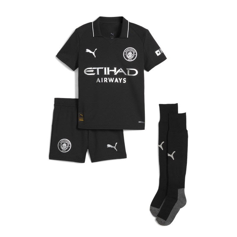 MCFC RP KIDS Away MINI KIT - black
