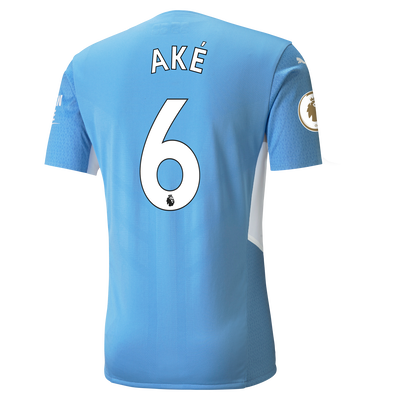 Manchester City Home Authentic Shirt 21/22 with Nathan Aké printing