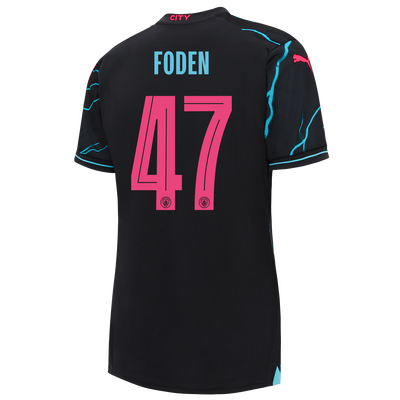 Dames Manchester City Derde Shirt 2023/24 met FODEN 47 bedrukking