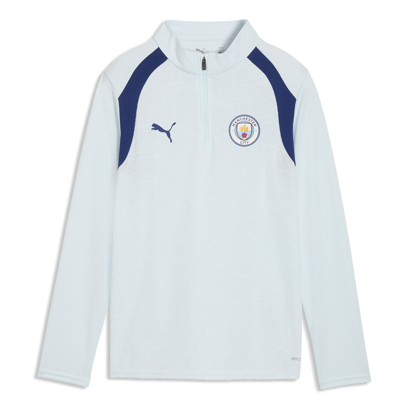 MCFC TR KIDS TRAINING 1/4 ZIP TOP - Dewdrop-Blue Jewel