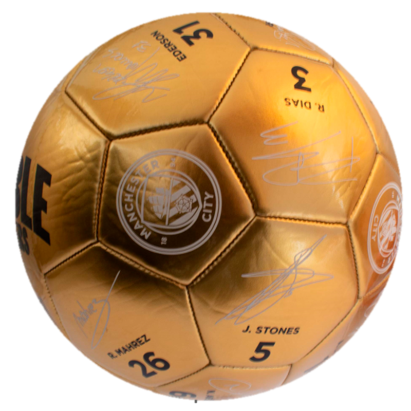 MCFC FW TREBLE WINNER BALL - gold