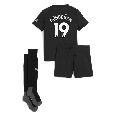Manchester City Away Mini Kit 2025/26 With GÜNDOĞAN 19 Printing
