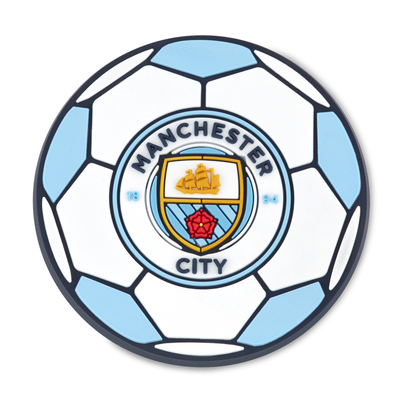 MCFC FW FOOTBALL CREST MAGNET - blue