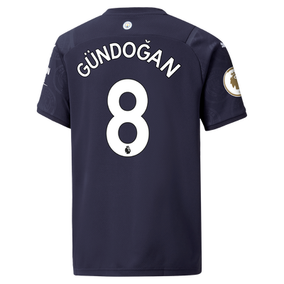 Kids Manchester City 3rd Shirt 21/22 with İlkay Gündoğan printing