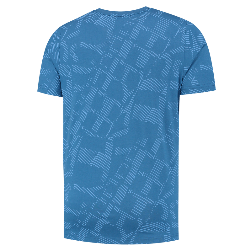 MCFC LW KIDS FTBLCORE AOP TSHIRT - lake blue