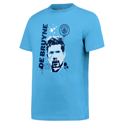 Camiseta de local con grafiti De Bruyne del Manchester City
