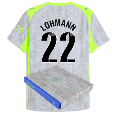 Manchester City Third Authentic Jersey 2025/26 With LOHMANN 22 Printing in Gift Box