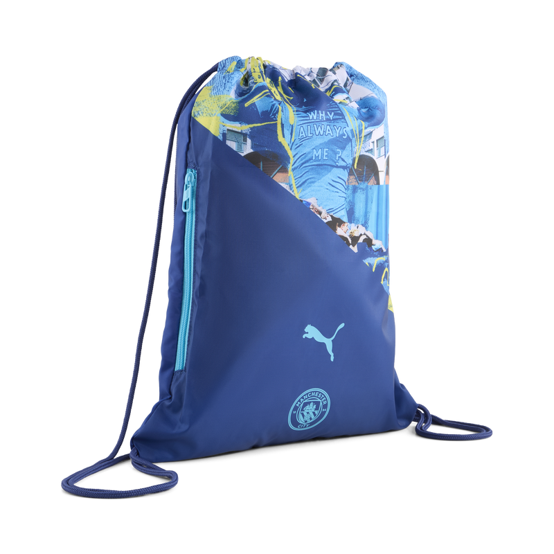 MCFC LW FTBLNRGY GYM SACK - aqua
