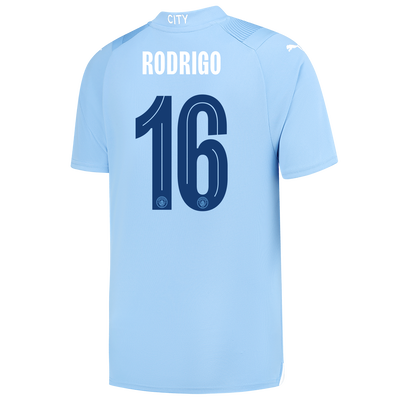 Manchester City Home Jersey 2023/24 with RODRIGO 16 printing