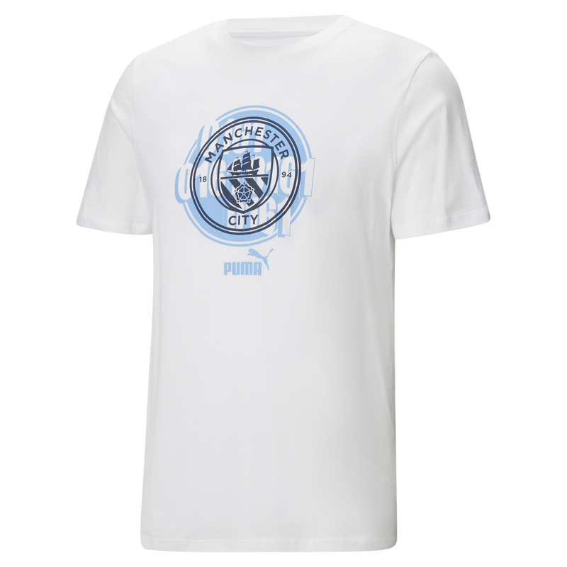 MCFC LW MENS FTBLCULTURE TEE - white