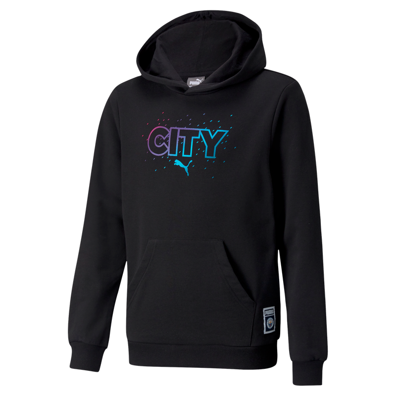 MCFC LW KIDS FTBL CORE HOODED SWEAT - black