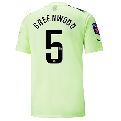 Manchester City Third Jersey 2022/23 with GREENWOOD 5 printing