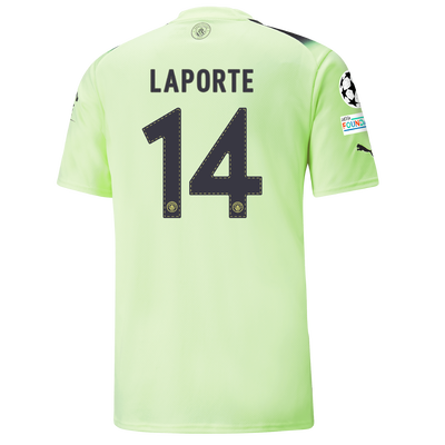 Manchester City Third Jersey 2022/23 with LAPORTE 14 printing