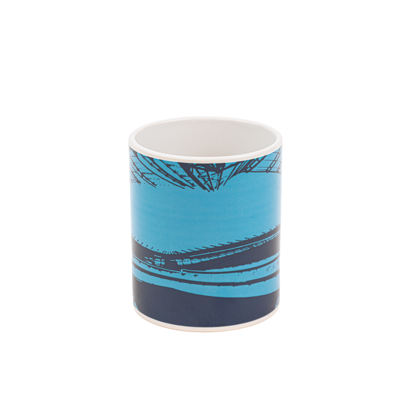 MCFC FW STADIUM PHOTO PRINT MUG - blue