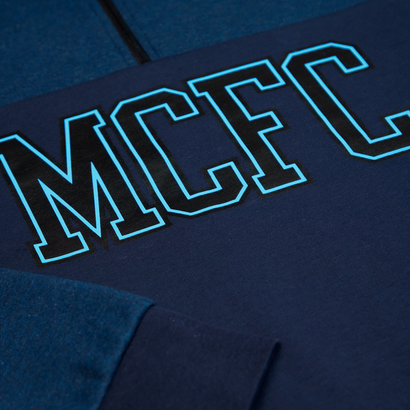 MCFC FW MENS CASUAL 1/4 ZIP - navy
