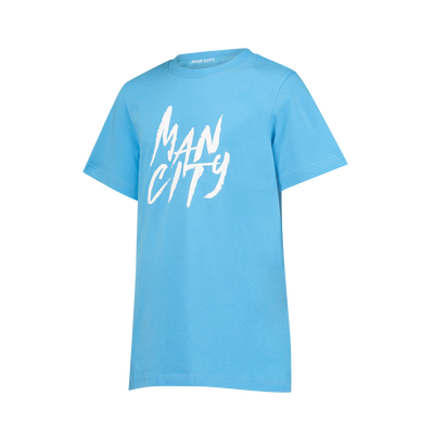 T-shirt con grafica a gradiente Manchester City per bambino