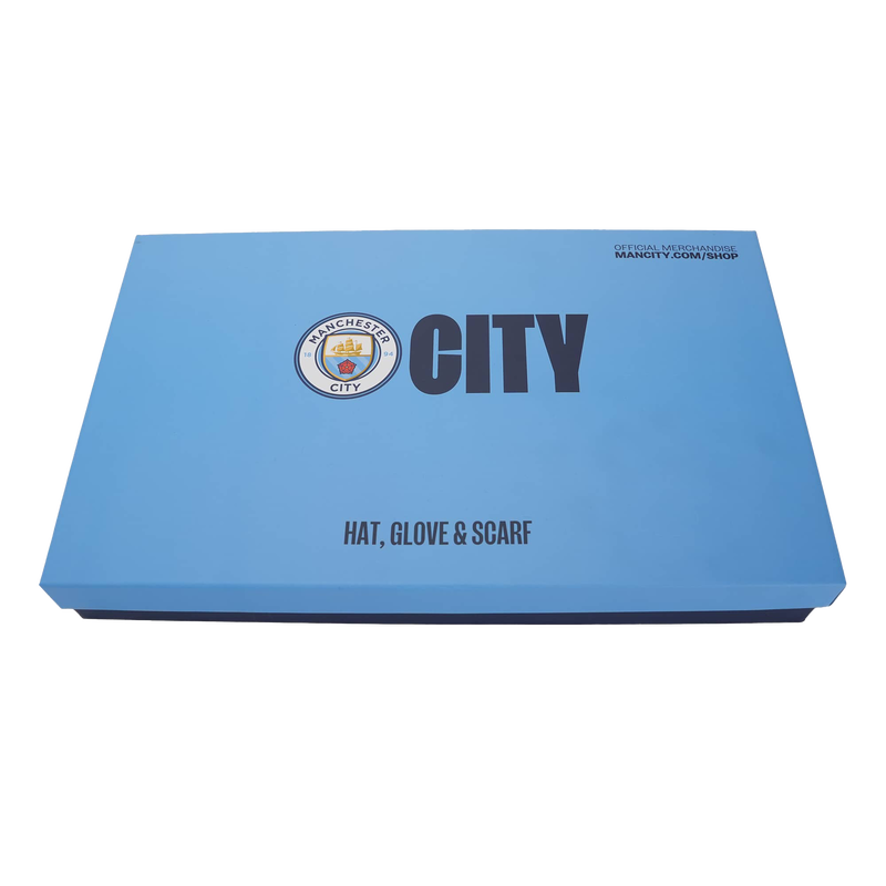 MCFC FW 3PK HAT, GLOVE AND SCARF SET - navy