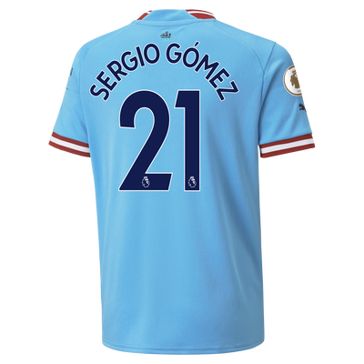Kids Manchester City Thuisshirt 2022/23 met SERGIO GÓMEZ 21 bedrukking