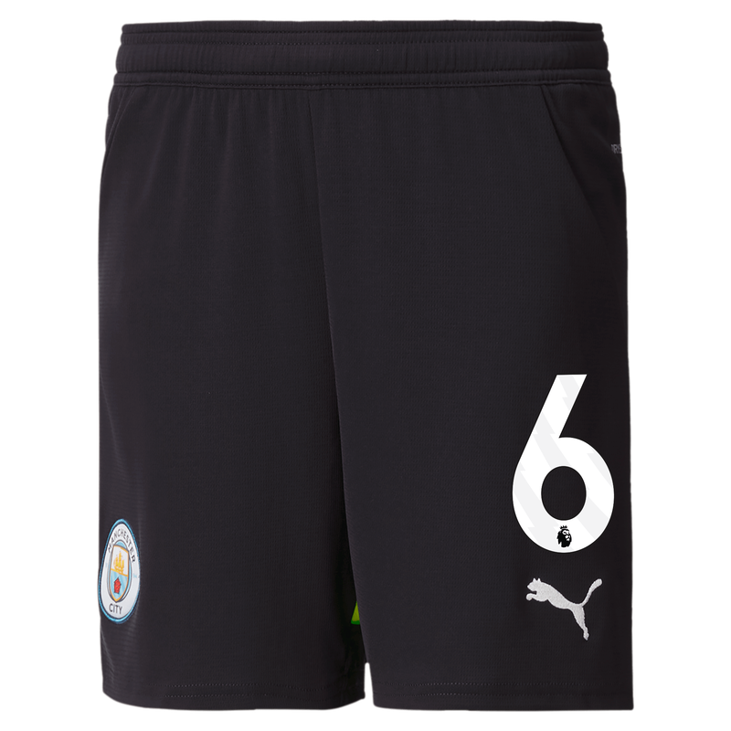Kids' Man City Football Shorts 24/25 with #6 new navy - Check out all Manchester City shorts online - Official Manchester City FC store